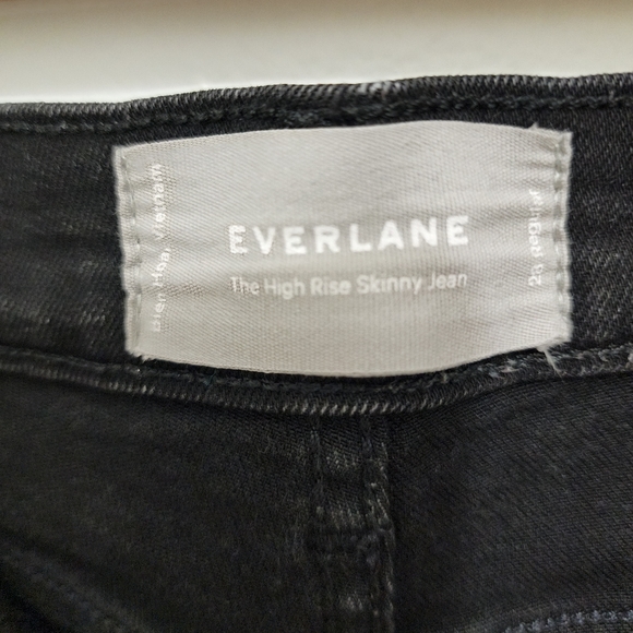 Everlane black high-rise skinny jeans - Picture 4 of 6